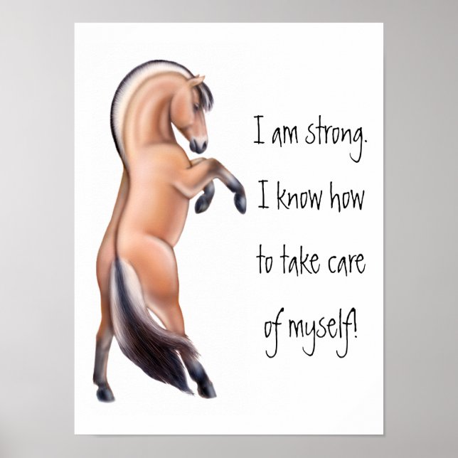 Survivor Horse Inspirational Print Poster (Framsidan)