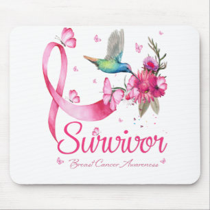 Survivor Hummingbird Ribbon Breast Cancer Musmatta