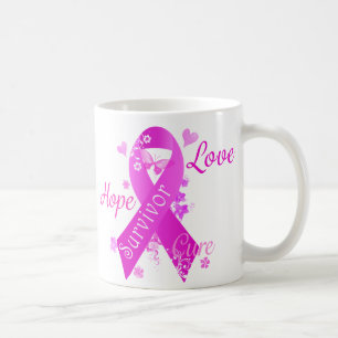 Survivor Kärlek Hope Cure Kaffemugg
