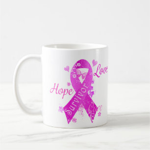 Survivor Kärlek Hope Cure Kaffemugg