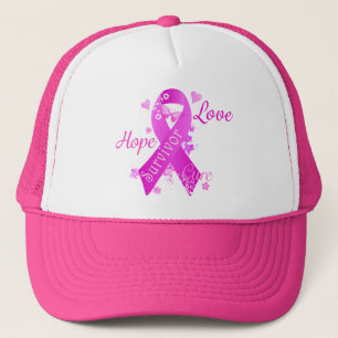 Survivor Kärlek Hope Cure Truckerkeps