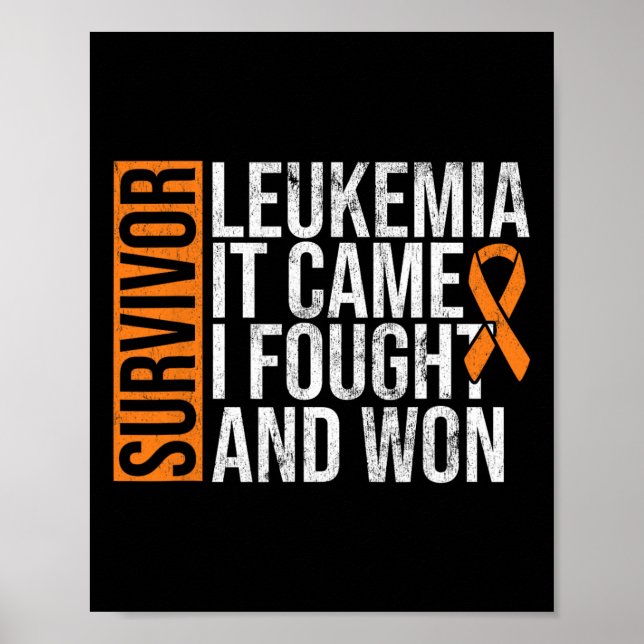 Survivor Leukemi Came Fread Won Leukemia Awarene Poster (Framsidan)