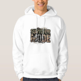 Survivor Mode Men’s Hoodie – Cracked Wall Power 