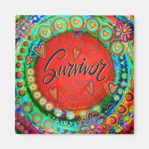 Survivor ONE ORD inspirational Cancer Patient Magnet