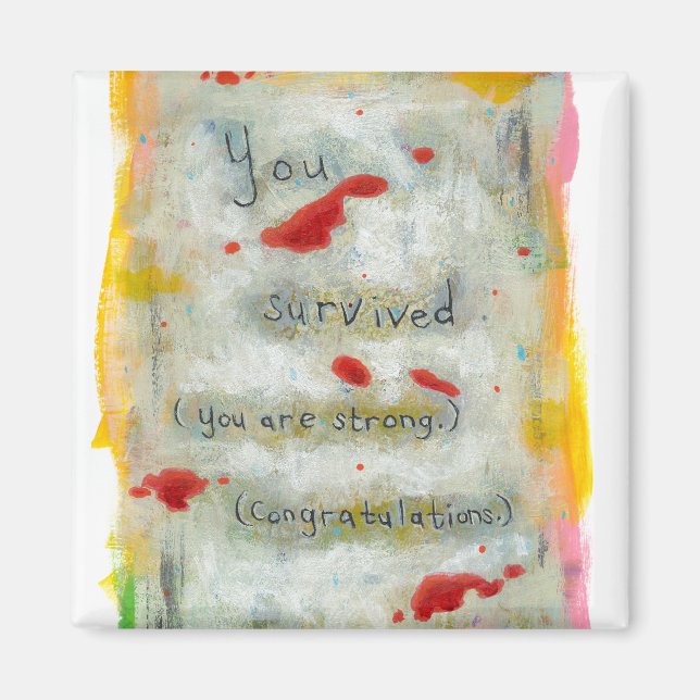 Survivor recovery Reaktion Hoppbilstrauma sjukdom Magnet (Framsidan)