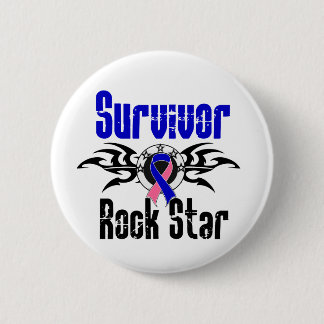 Survivor Rockstjärna - Male Bröstcancer överlevand Knapp