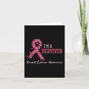 Survivor Rosa Rosett band Hearts Breast Cancer Awa Kort