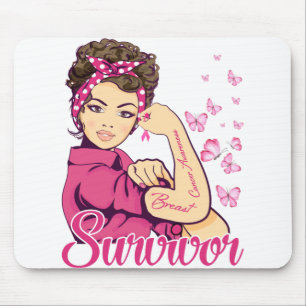 Survivor Rosie Riveter Breast Cancer Awareness Musmatta