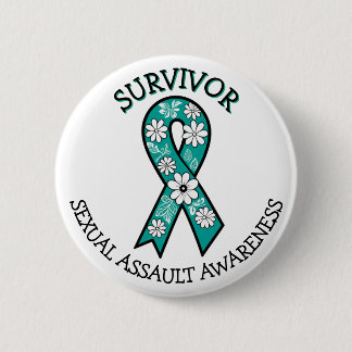 Survivor SA Teal Awareness Ribbon Knapp