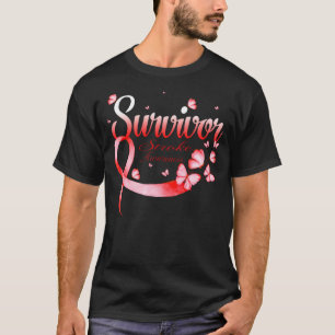 Survivor Stroke Awareness Butterfly T Shirt