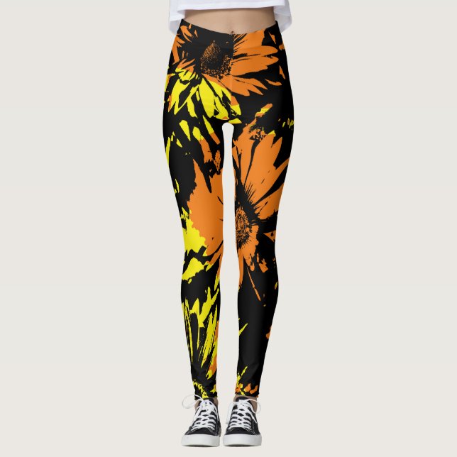 Surya Namaskar (Sol Salutation) Leggings (Framsida)