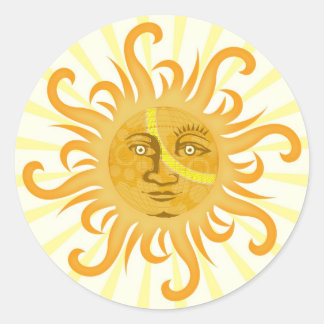 Suryadev: Sol Runt Klistermärke