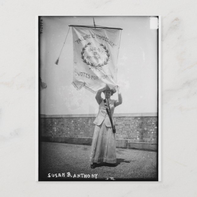 Susan B. Anthony Failure är omöjlig Vykort (Framsida)