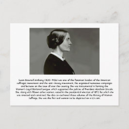 Susan B. Anthony - Feminist Vykort