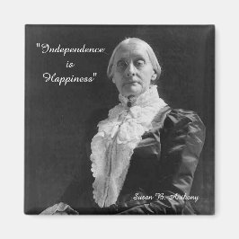 Susan B. Anthony Inberoende ance är Happiness Quot Magnet