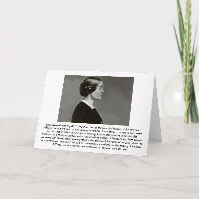 Susan B. Anthony Kort (Framsida)