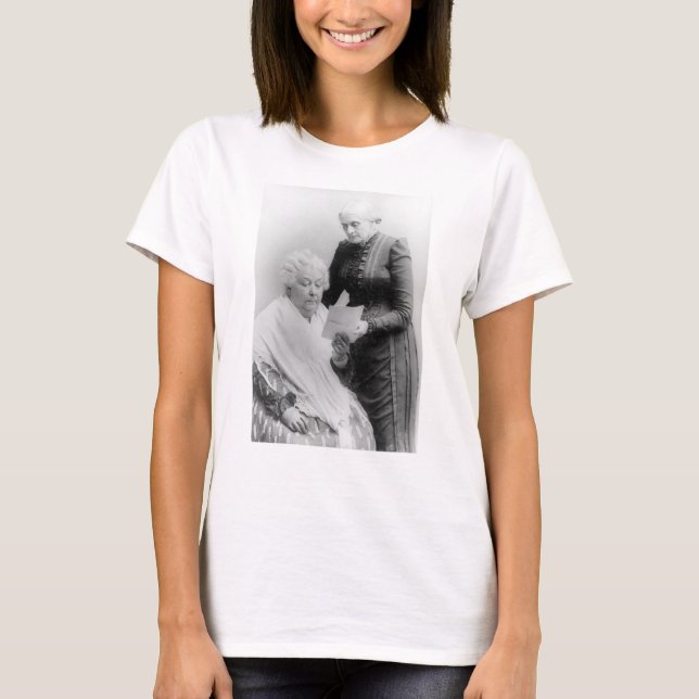 Susan B. Anthony och Elizabeth caddyStanton T-shirt (Framsida)