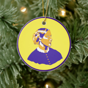 Susan B Anthony Pop Art Street Stil Suffrage Julgransprydnad Keramik