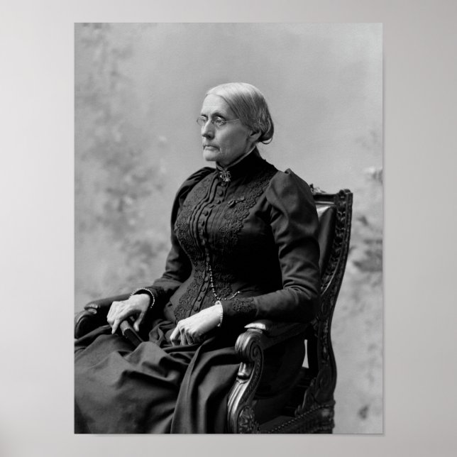 Susan B. Anthony Seated Portrait - 1891 Poster (Framsidan)