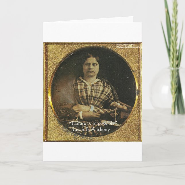 Susan B Anthony Visdoms Citat Presentkort & Kort (Framsida)