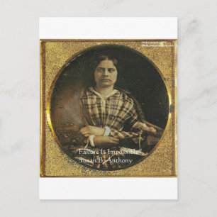Susan B Anthony Visdoms Citat Presentkort & Kort