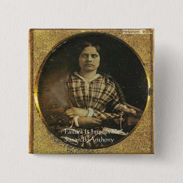 Susan B Anthony Visdoms Citat Presentkort & Kort Knapp (Framsida)