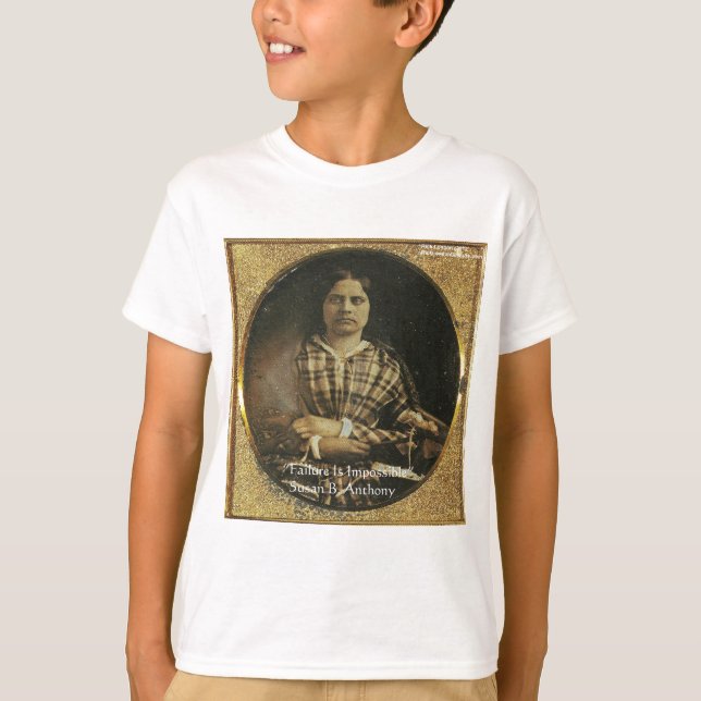 Susan B Anthony Visdoms Citat Presentkort & Kort Tee (Framsida)