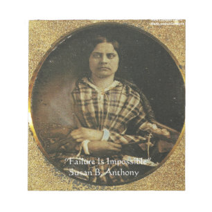 Susan B Anthony Visdomspresenter & Kort Anteckningsblock