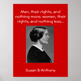 Susan B citationstecken Poster