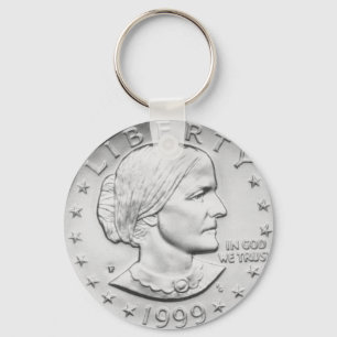 Susan B. Panelkrets för anjoniserande dollarbild Nyckelring