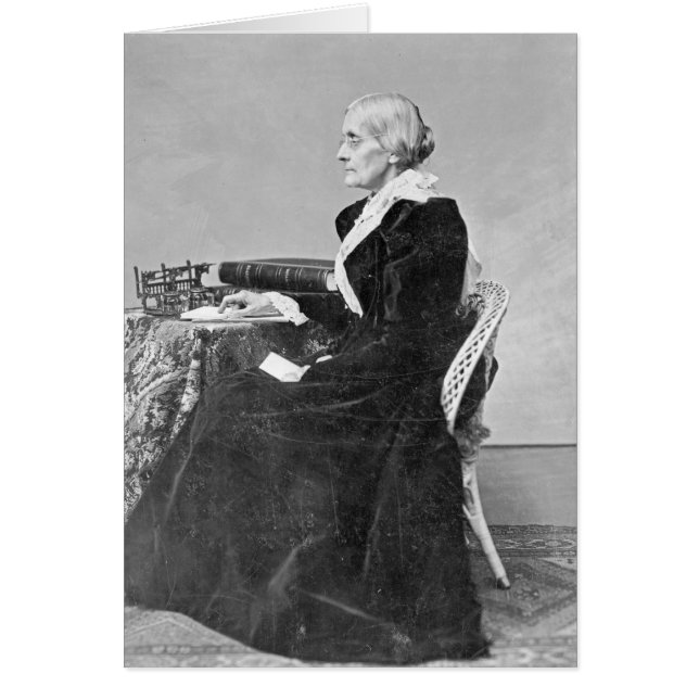 Susan Brownell Anthony Hälsningskort (Framsidan)