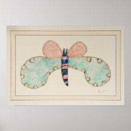 Susan Butterfly med Fransk Mat Print Poster