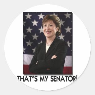Susan Collins, det är min Senator! Runt Klistermärke