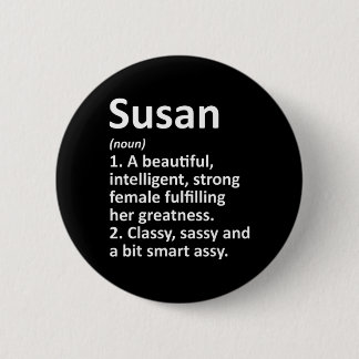 Susan Definition Personligt Namn Rolig Jul Knapp