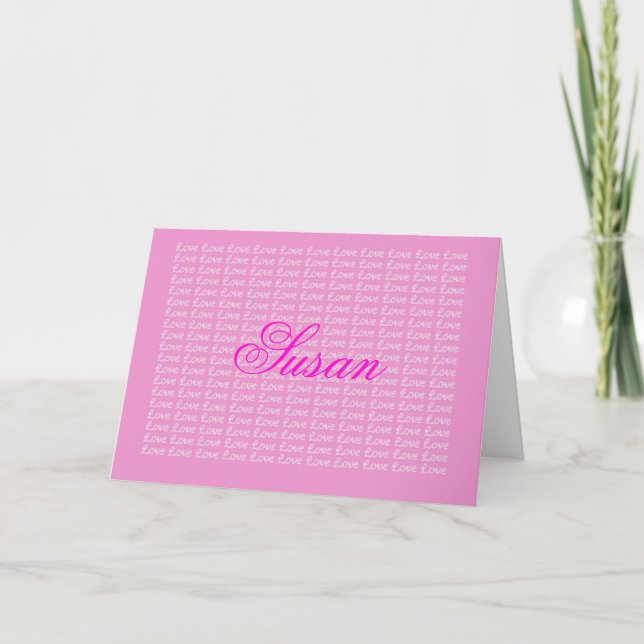 Susan Lavender Endless Kärlek Card Kort (Framsida)