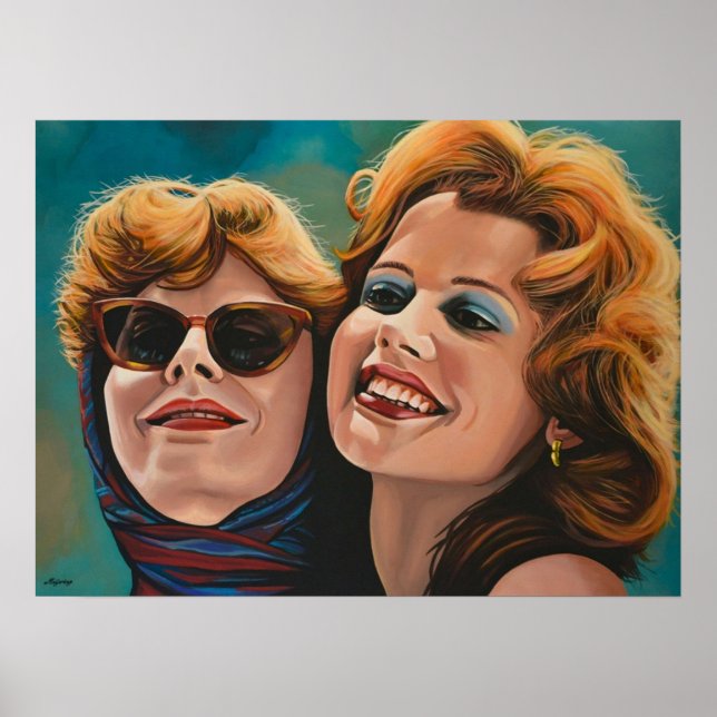 Susan Sarandon och Geena Davies alias Thelma och L Poster (Framsidan)