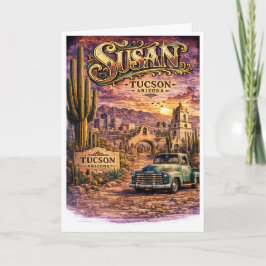 Susan Tucson Arizona Personlig Sydvästlig Kort