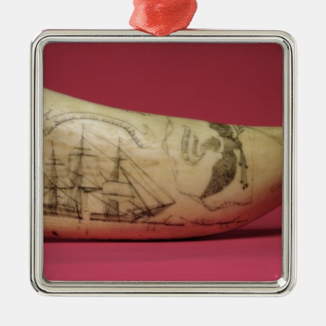 Susanen på kusten av den Japan snäckskalsarbetet Julgransprydnad Metall (Framsidan)