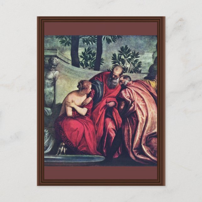 Susanna by Veronese Paolo (Bästa kvalitet) Vykort (Framsida)