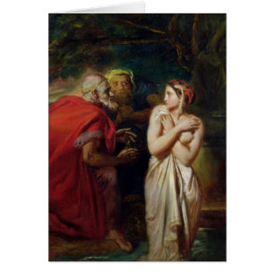 Susanna och fläderarna, 1856 hälsningskort