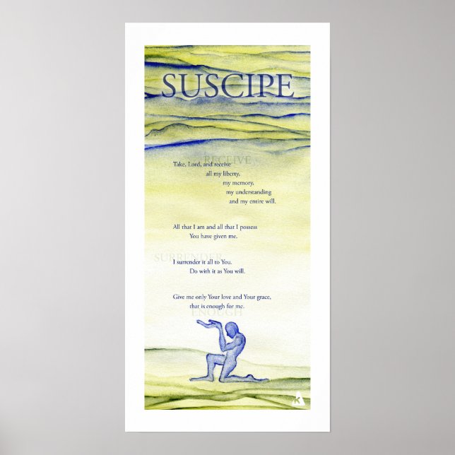 Suscipe (Prayer of St. Ignatius) Poster (Framsidan)