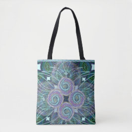 Susea Blu Studios Feather Tote Tygkasse