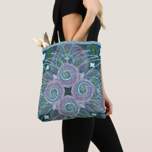 Susea Blu Studios Feather Tote Tygkasse