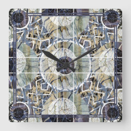 Susea Blu Studios Lighting Mandela Clock Fyrkantig Klocka