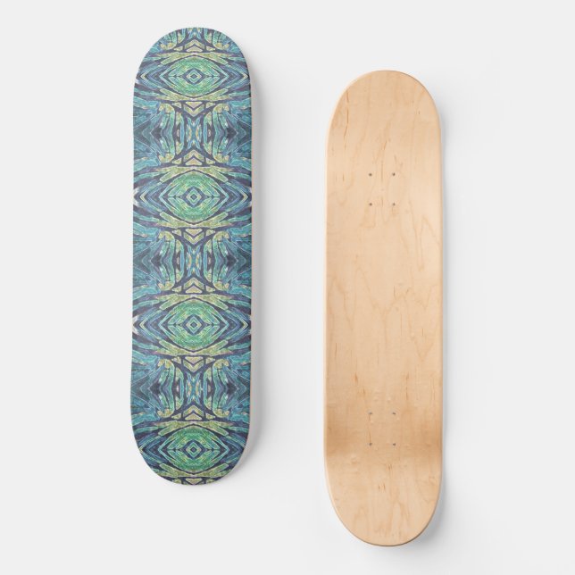 Susea Blu Studios Peacock Skateboard Deck (Framsida)