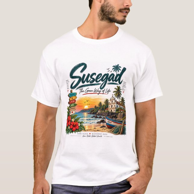 Susegad — Det goanska sättet att leva T Shirt (Framsida)