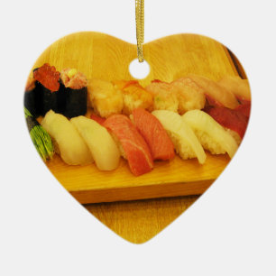 Sushi 寿 司 julgransprydnad keramik