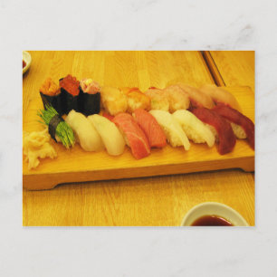 Sushi 寿 司 vykort
