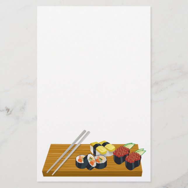 Sushi-1-stationeri Brevpapper (Framsida)