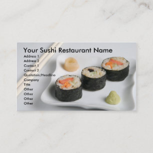Sushi 1 visitkort